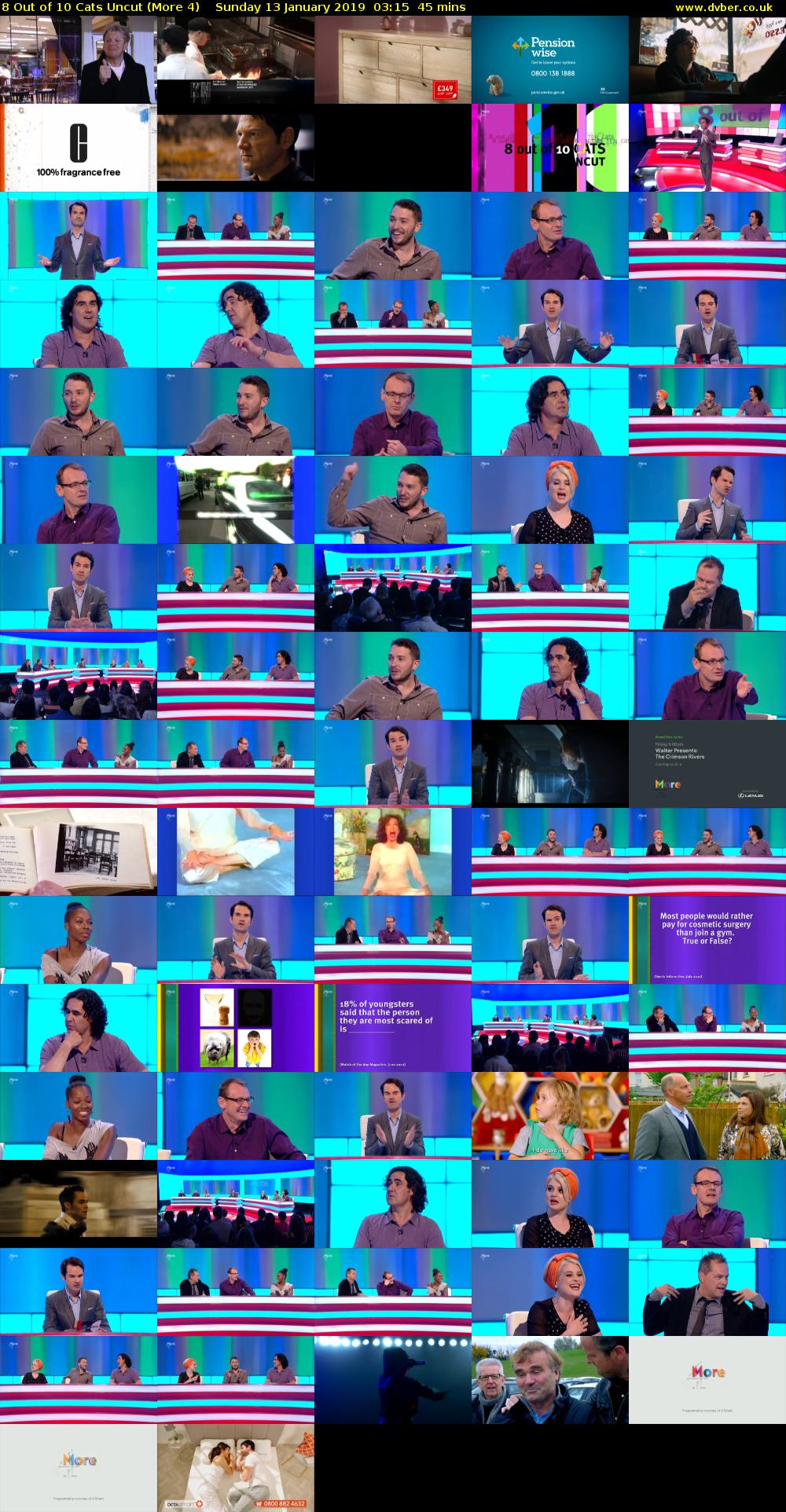 8 Out of 10 Cats Uncut (More 4) Sunday 13 January 2019 03:15 - 04:00