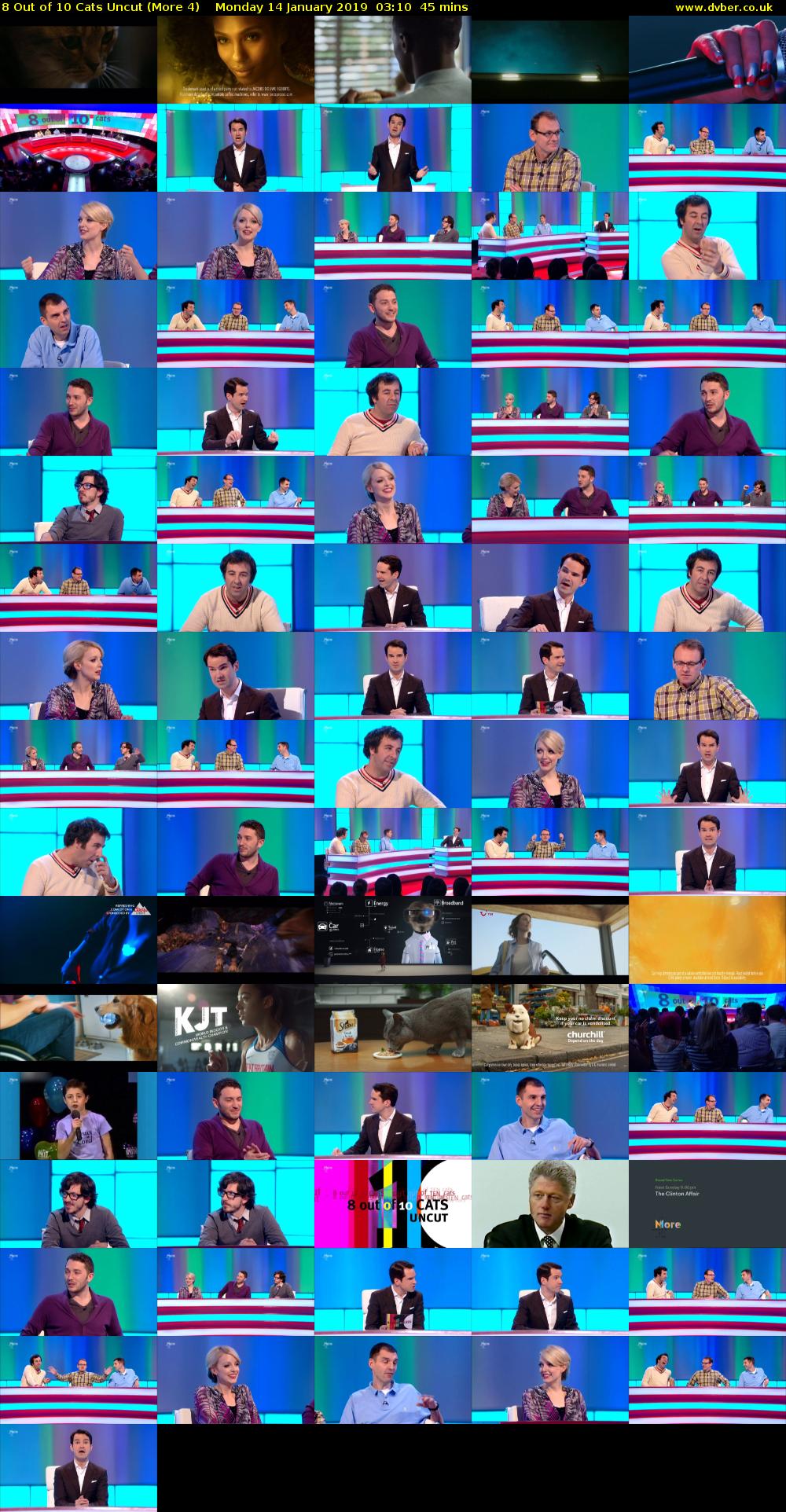 8 Out of 10 Cats Uncut (More 4) Monday 14 January 2019 03:10 - 03:55