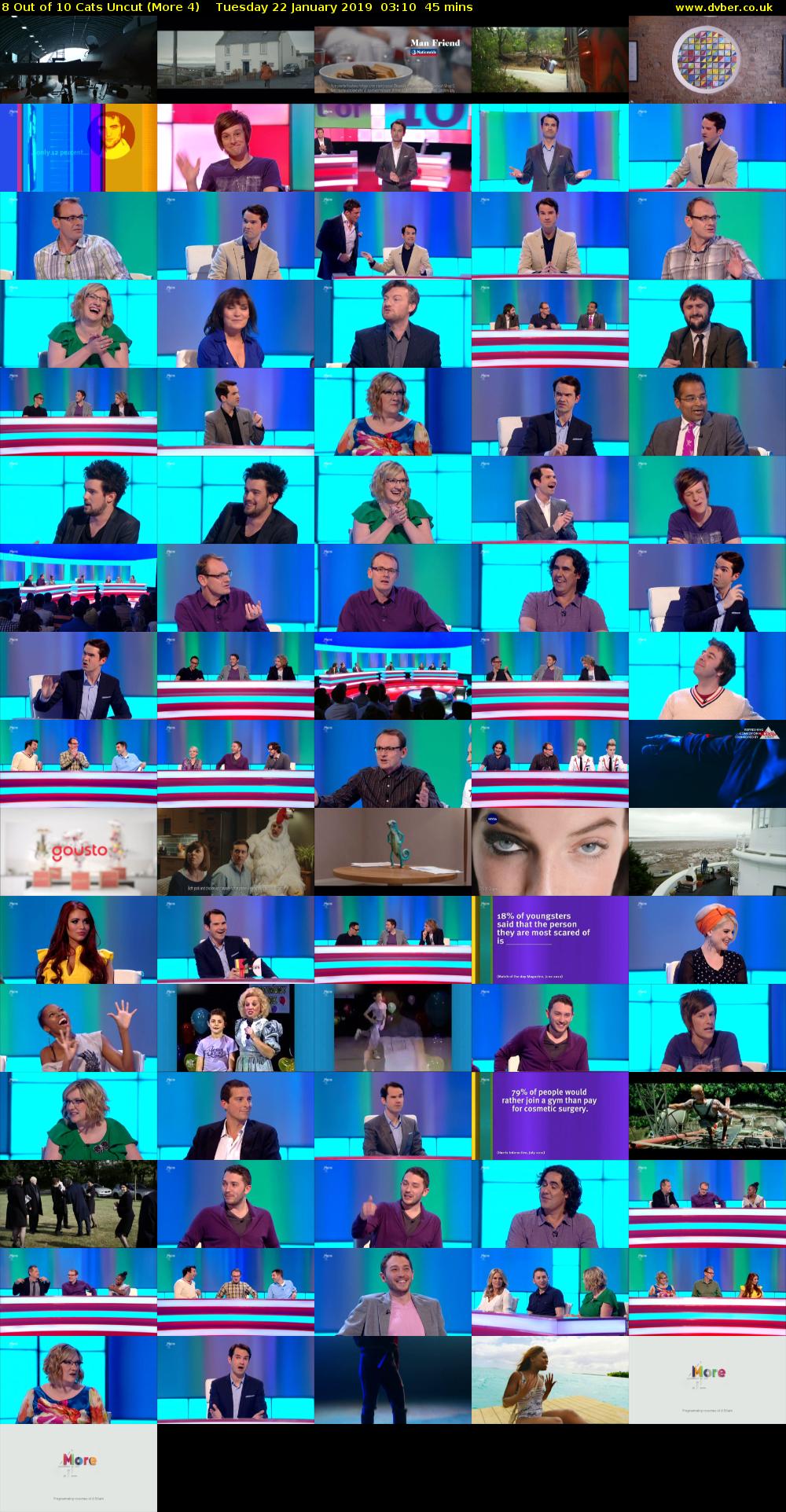 8 Out of 10 Cats Uncut (More 4) Tuesday 22 January 2019 03:10 - 03:55