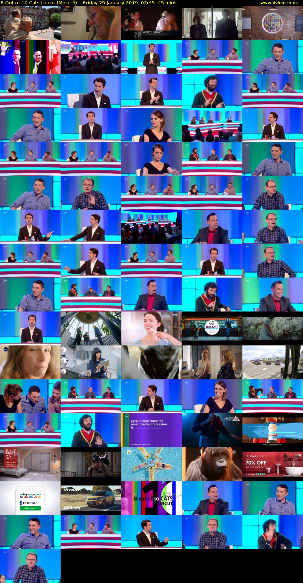 8 Out of 10 Cats Uncut (More 4) Friday 25 January 2019 02:45 - 03:30