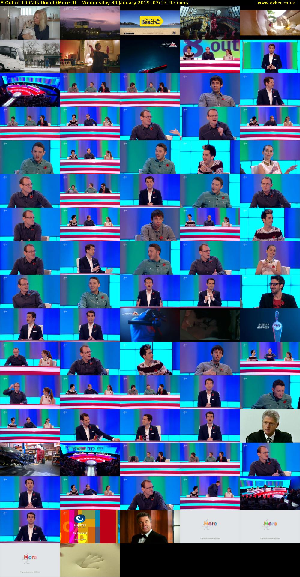 8 Out of 10 Cats Uncut (More 4) Wednesday 30 January 2019 03:15 - 04:00