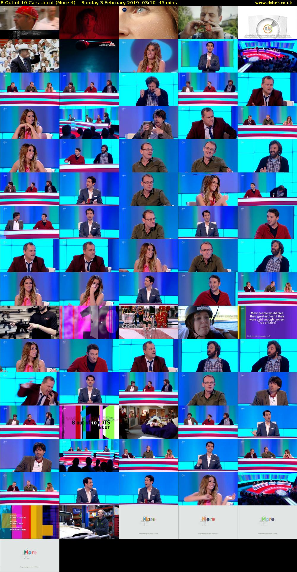 8 Out of 10 Cats Uncut (More 4) Sunday 3 February 2019 03:10 - 03:55