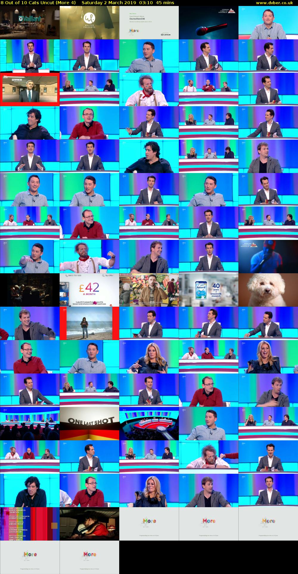 8 Out of 10 Cats Uncut (More 4) Saturday 2 March 2019 03:10 - 03:55