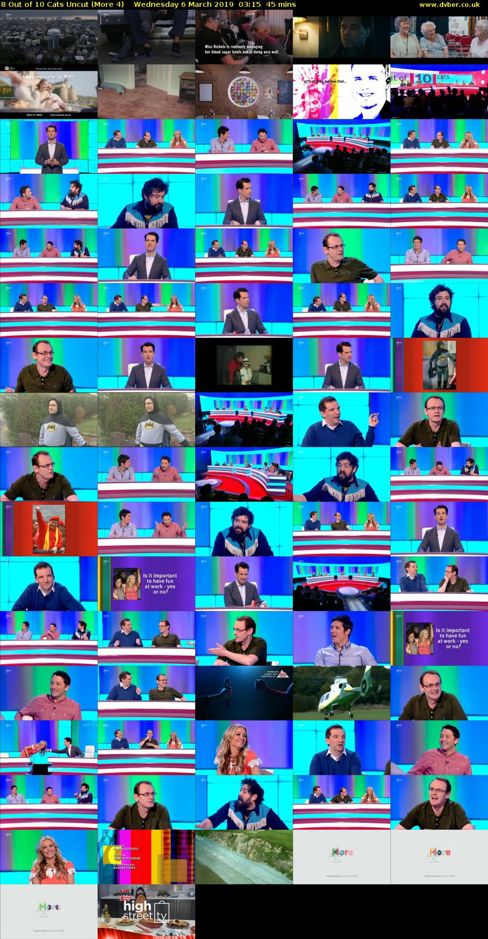 8 Out of 10 Cats Uncut (More 4) Wednesday 6 March 2019 03:15 - 04:00