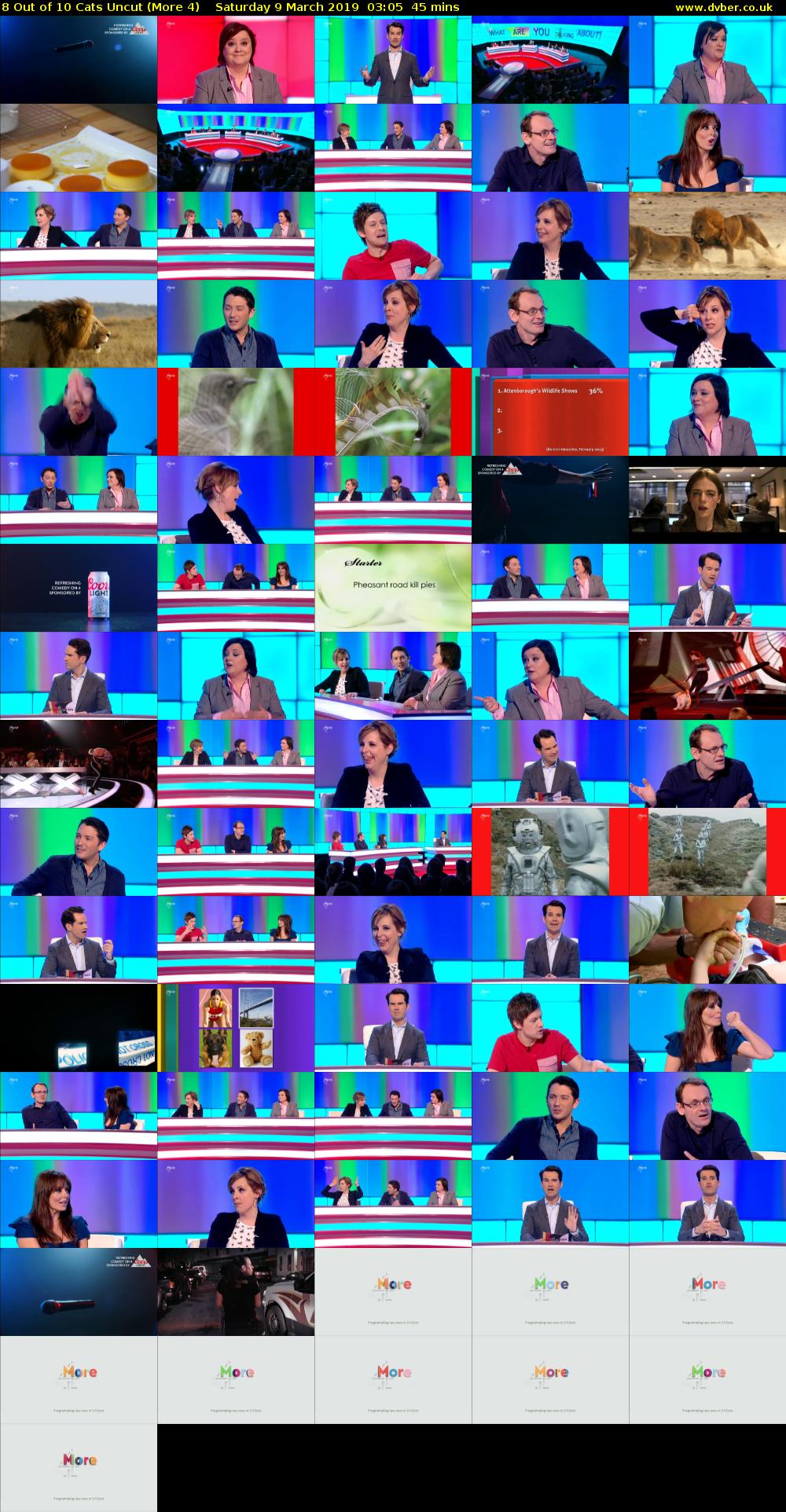 8 Out of 10 Cats Uncut (More 4) Saturday 9 March 2019 03:05 - 03:50
