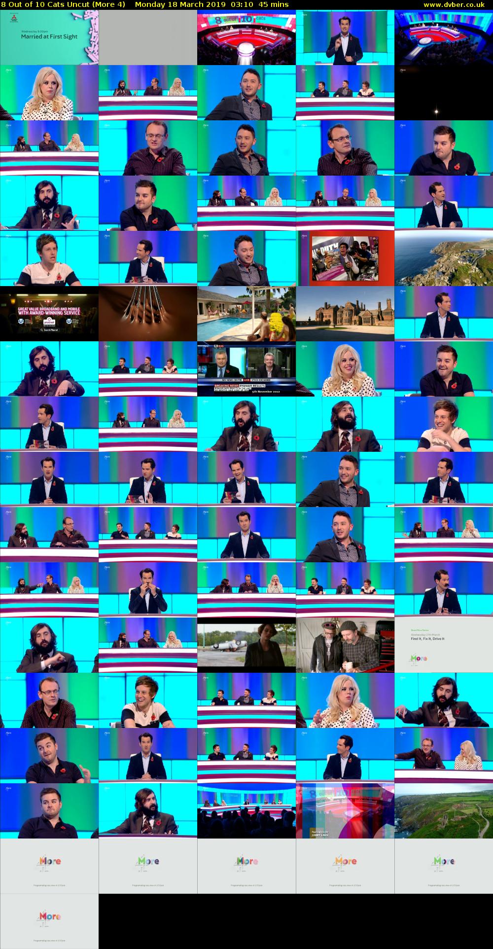 8 Out of 10 Cats Uncut (More 4) Monday 18 March 2019 03:10 - 03:55