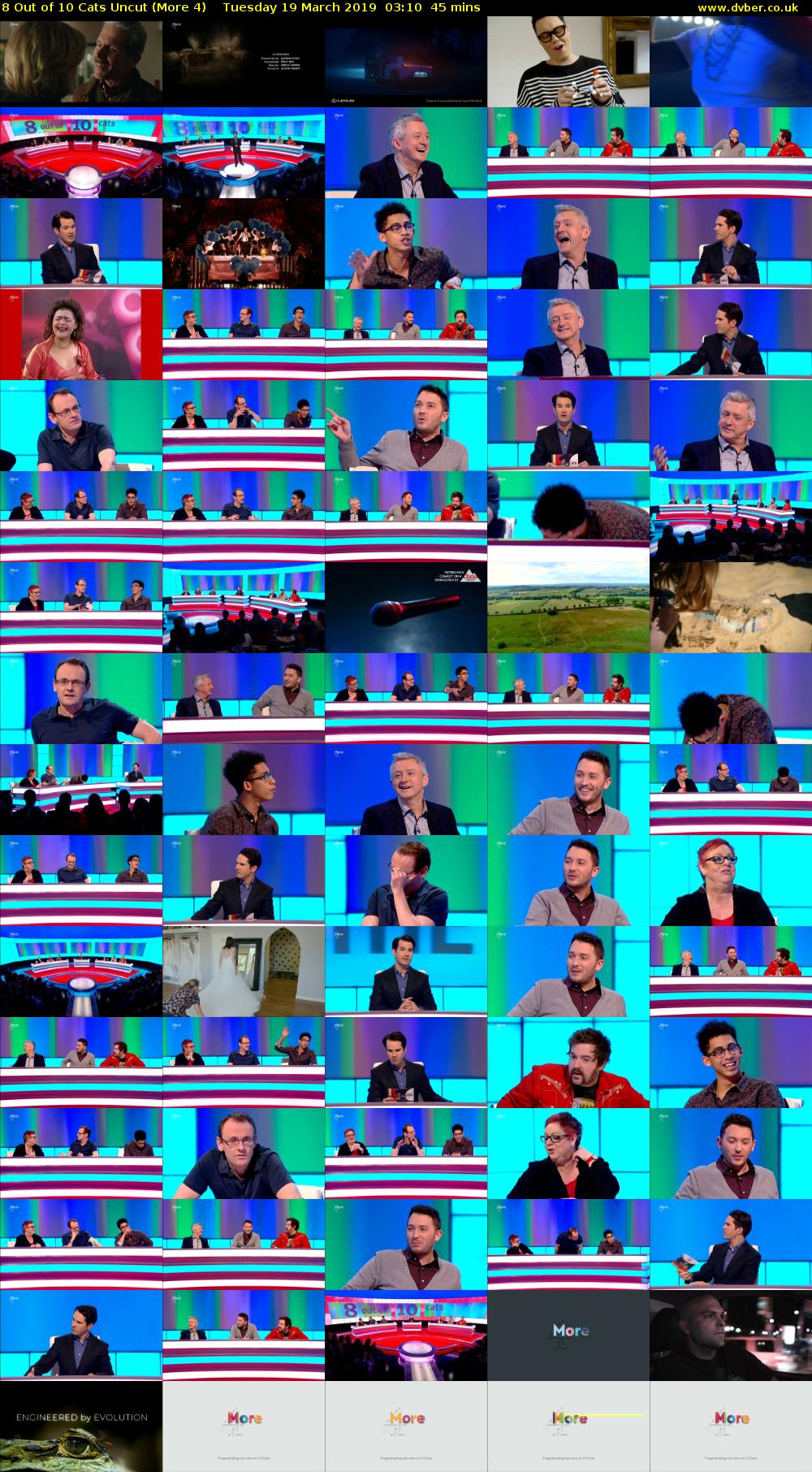 8 Out of 10 Cats Uncut (More 4) Tuesday 19 March 2019 03:10 - 03:55