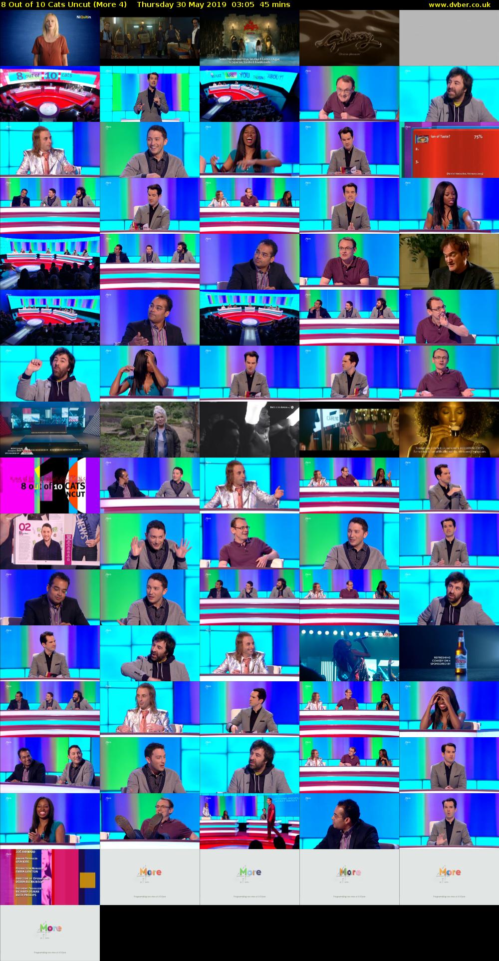 8 Out of 10 Cats Uncut (More 4) Thursday 30 May 2019 03:05 - 03:50