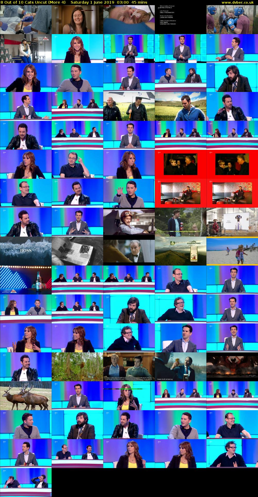 8 Out of 10 Cats Uncut (More 4) Saturday 1 June 2019 03:00 - 03:45