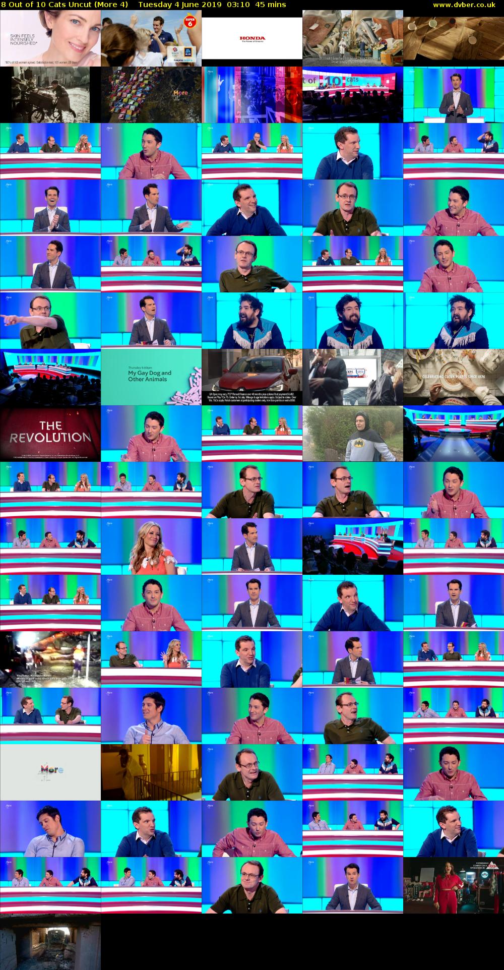 8 Out of 10 Cats Uncut (More 4) Tuesday 4 June 2019 03:10 - 03:55