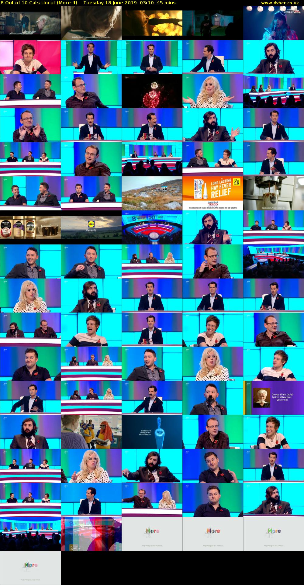 8 Out of 10 Cats Uncut (More 4) Tuesday 18 June 2019 03:10 - 03:55