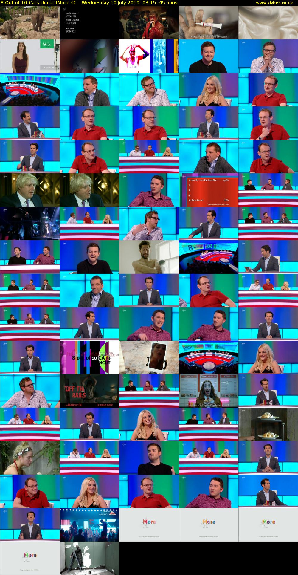 8 Out of 10 Cats Uncut (More 4) Wednesday 10 July 2019 03:15 - 04:00