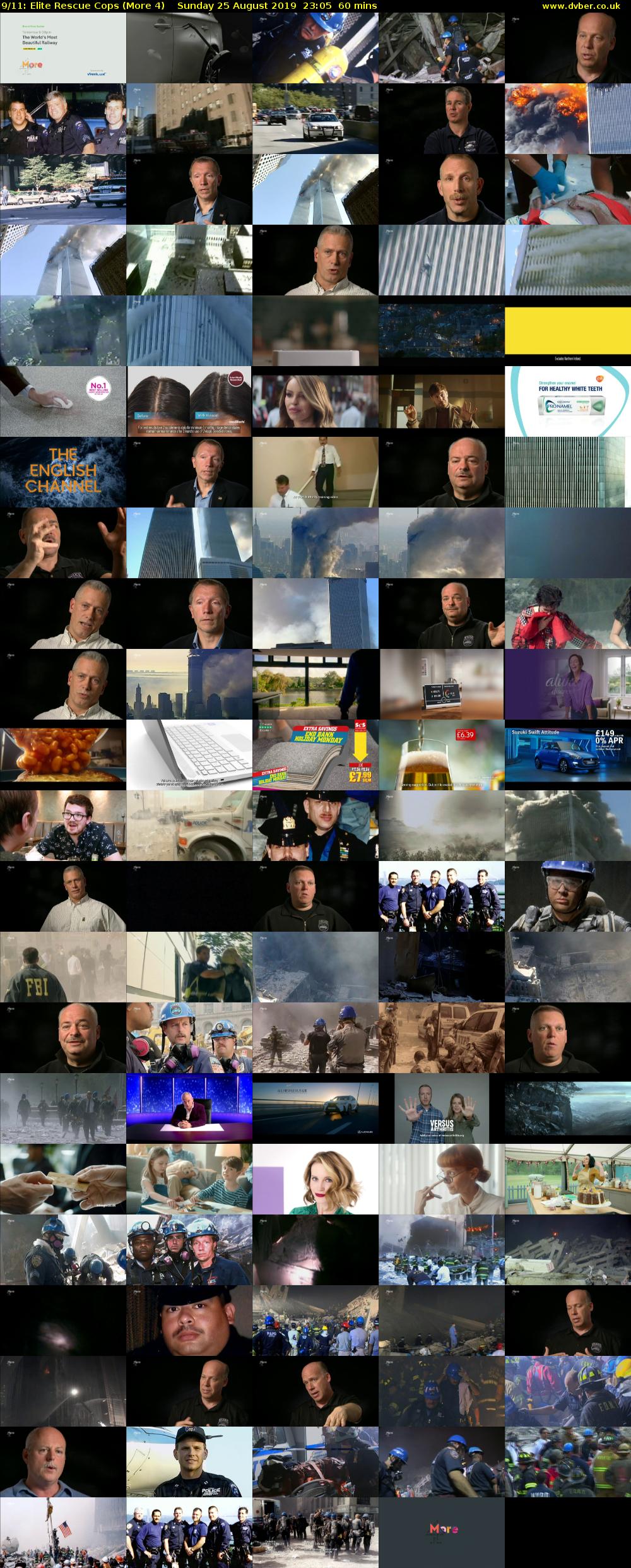 9/11: Elite Rescue Cops (More 4) Sunday 25 August 2019 23:05 - 00:05