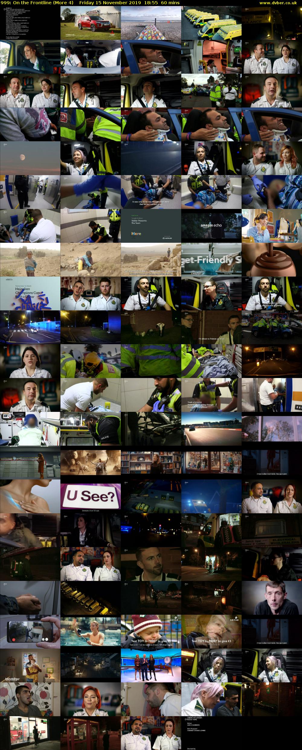 999: On the Frontline (More 4) Friday 15 November 2019 18:55 - 19:55