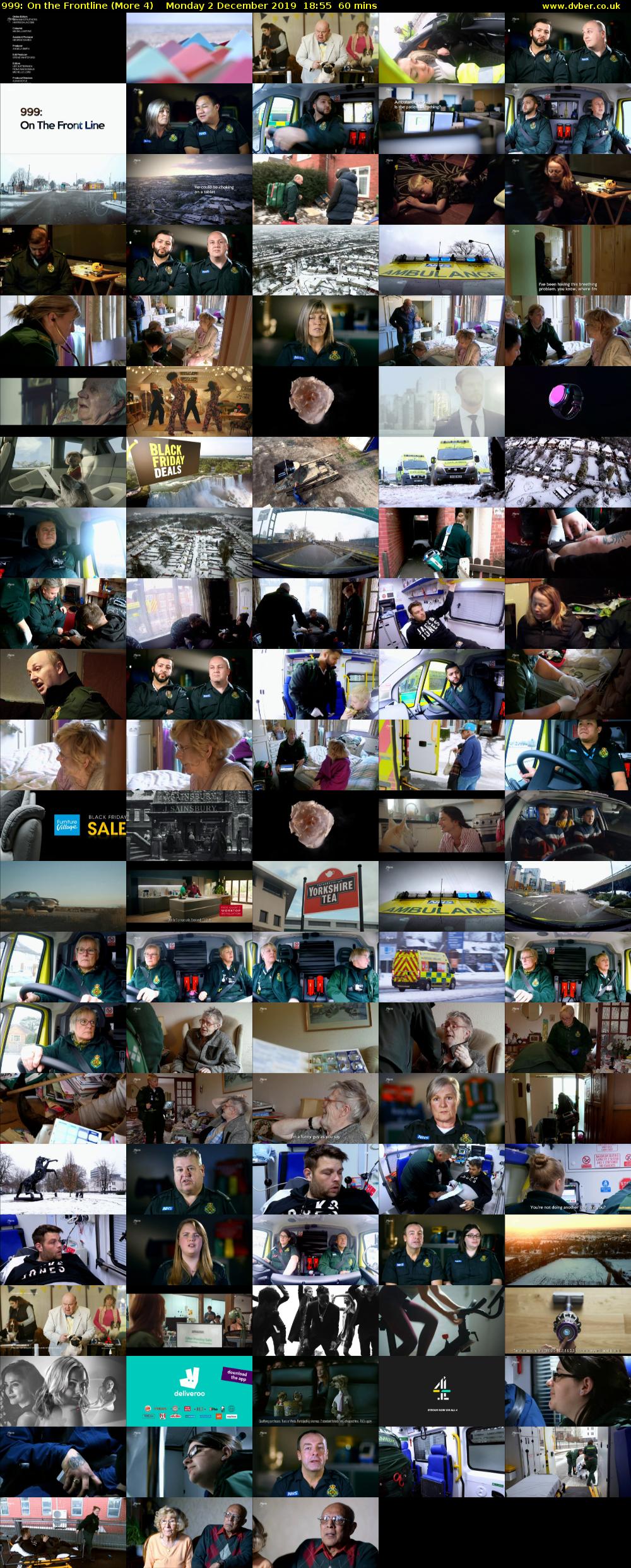 999: On the Frontline (More 4) Monday 2 December 2019 18:55 - 19:55