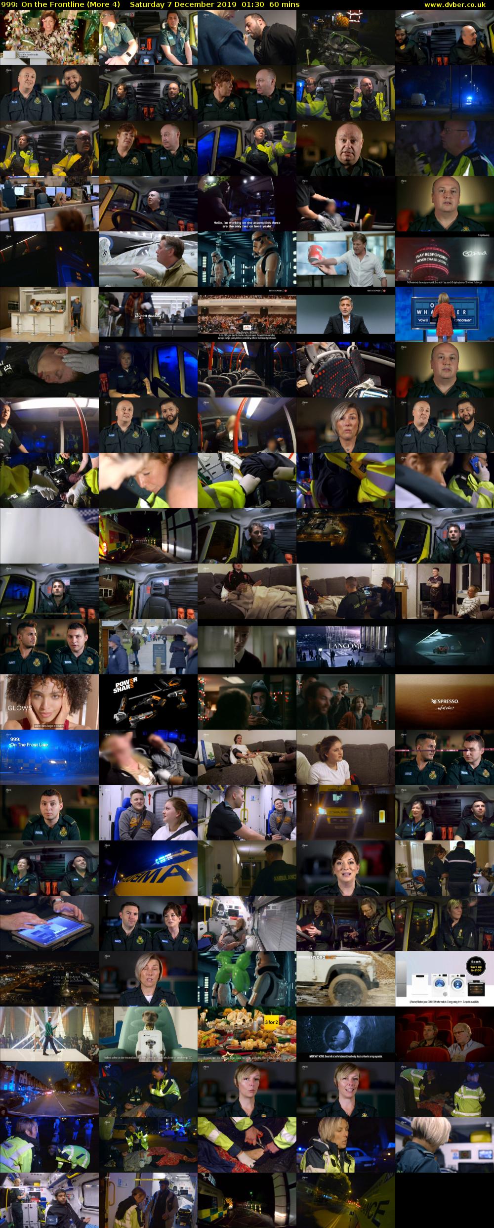 999: On the Frontline (More 4) Saturday 7 December 2019 01:30 - 02:30