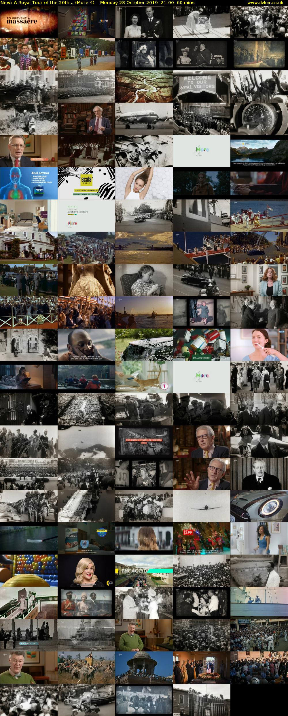 A Royal Tour of the 20th... (More 4) Monday 28 October 2019 21:00 - 22:00