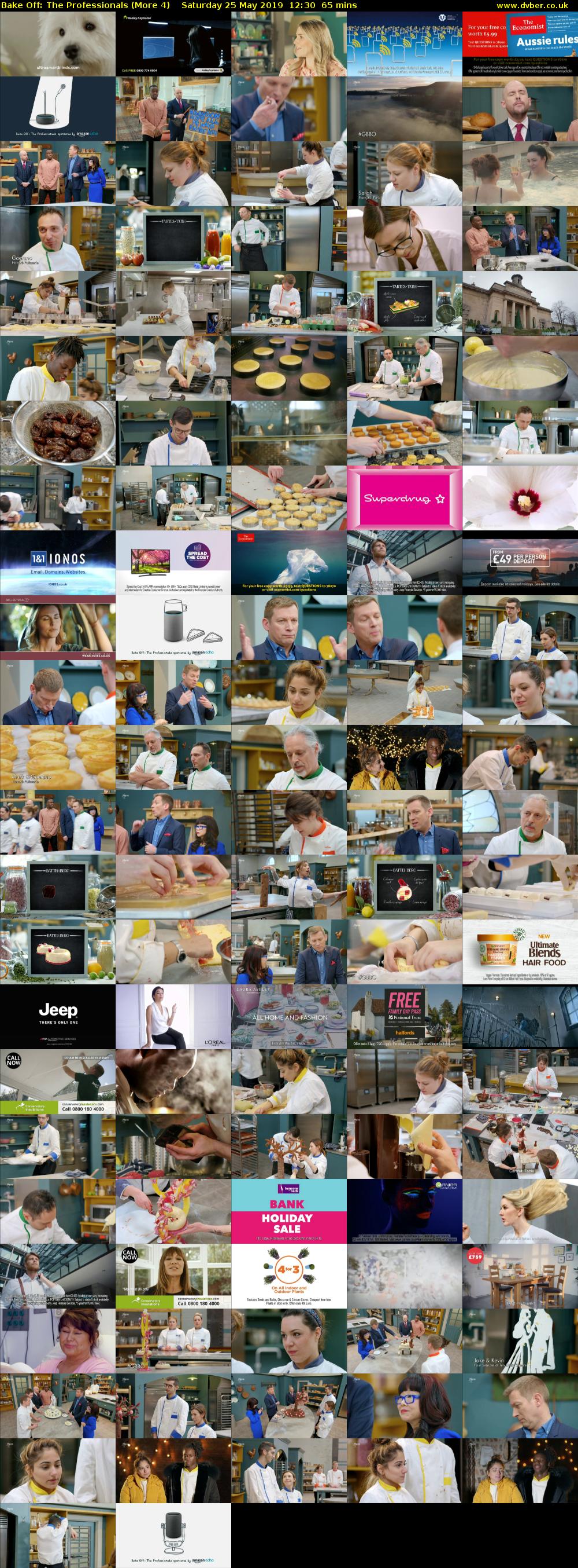 Bake Off: The Professionals (More 4) Saturday 25 May 2019 12:30 - 13:35
