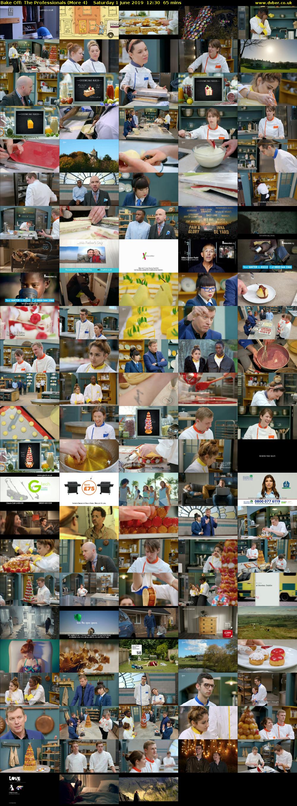 Bake Off: The Professionals (More 4) Saturday 1 June 2019 12:30 - 13:35
