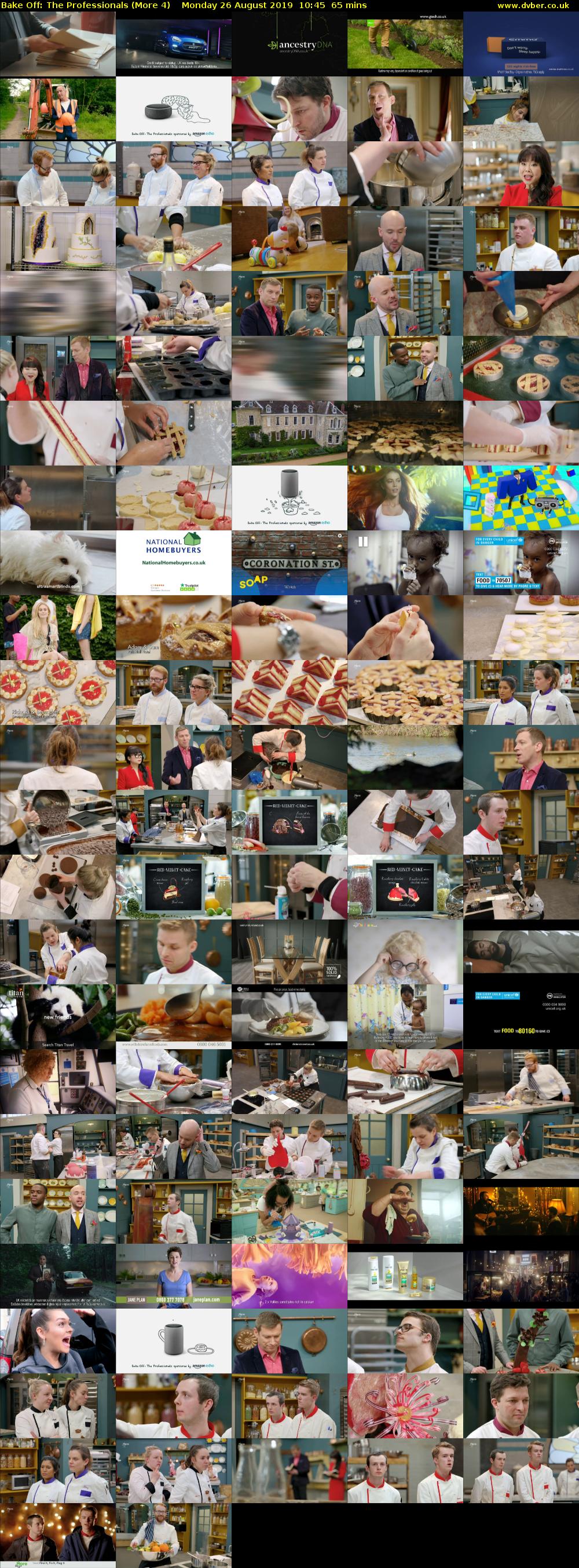 Bake Off: The Professionals (More 4) Monday 26 August 2019 10:45 - 11:50