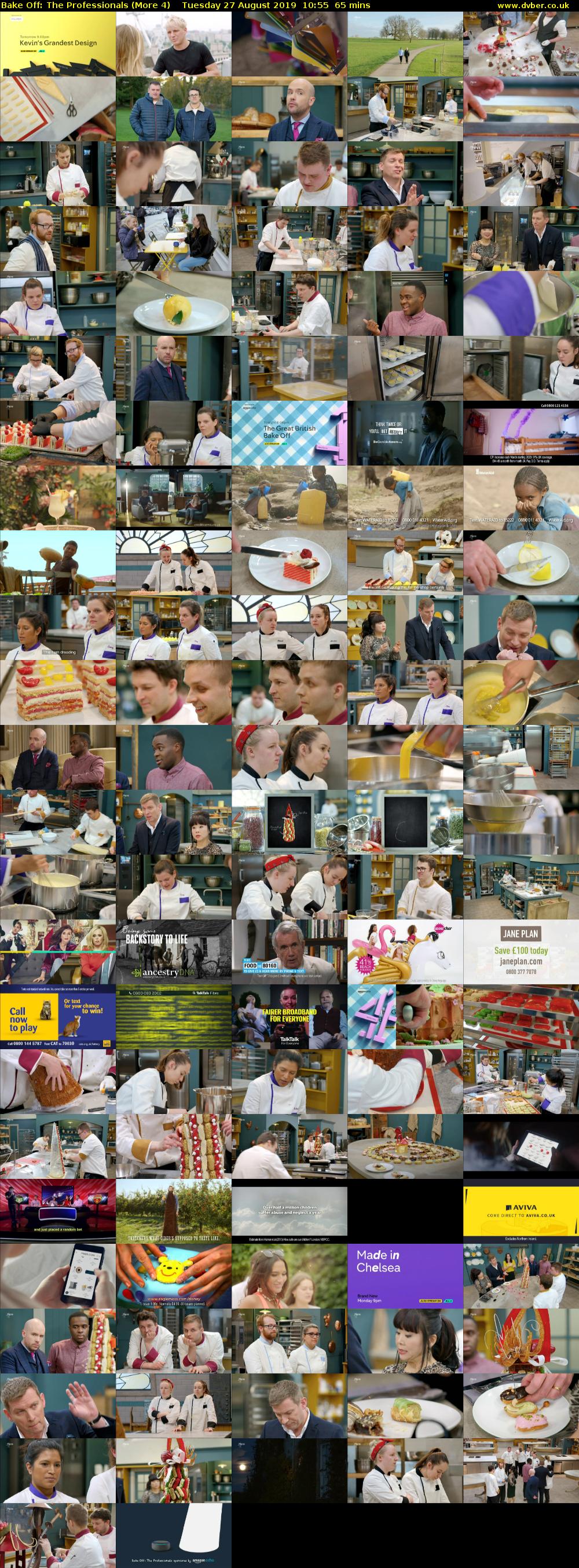 Bake Off: The Professionals (More 4) Tuesday 27 August 2019 10:55 - 12:00
