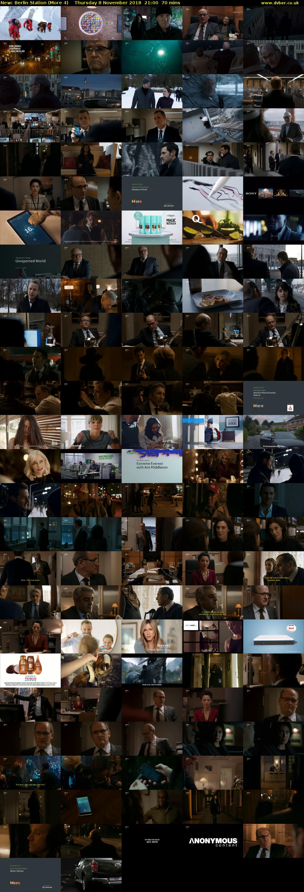 Berlin Station (More 4) Thursday 8 November 2018 21:00 - 22:10