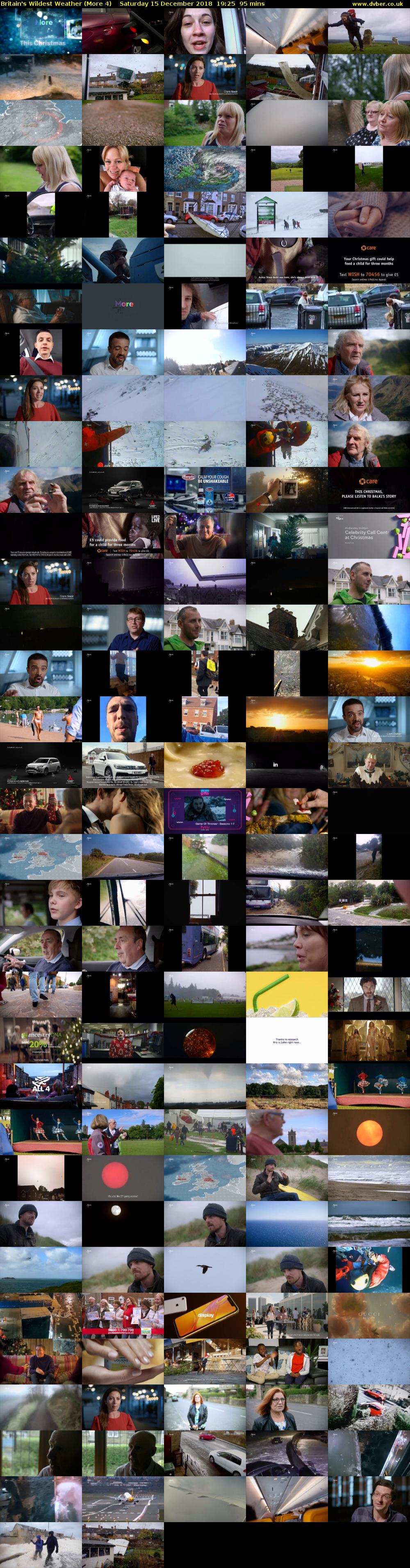 Britain's Wildest Weather (More 4) Saturday 15 December 2018 19:25 - 21:00