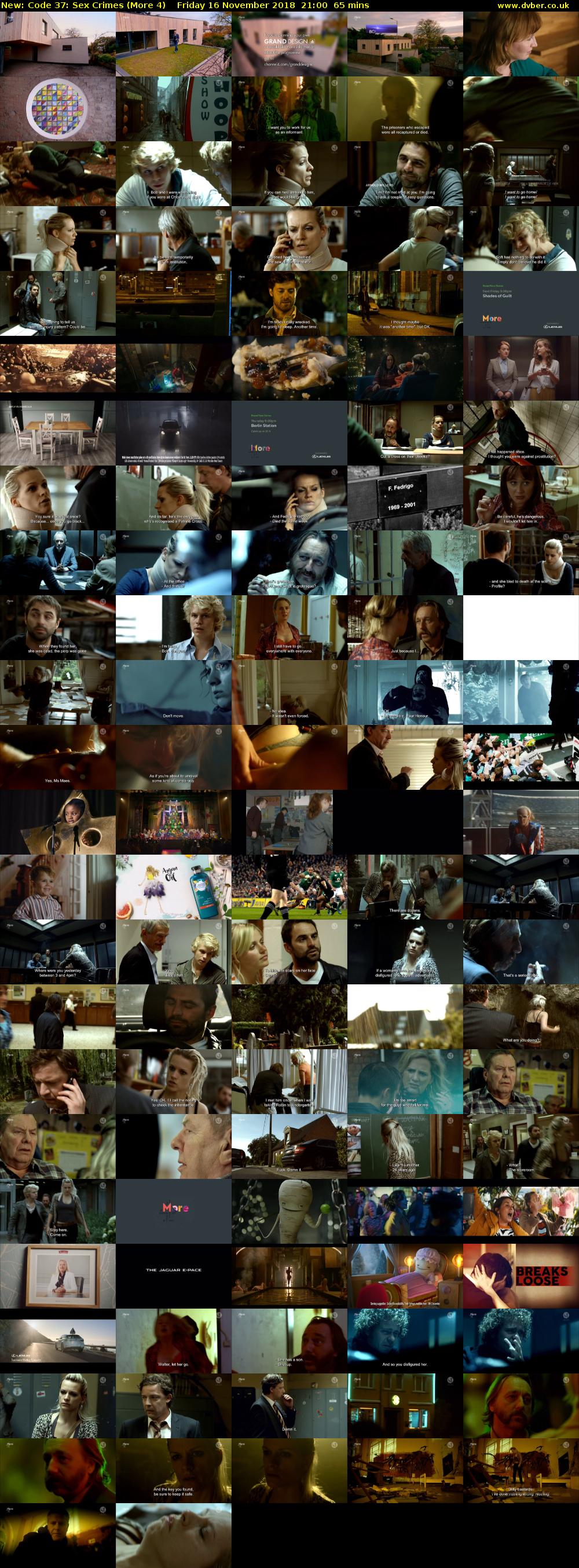 Code 37: Sex Crimes (More 4) Friday 16 November 2018 21:00 - 22:05