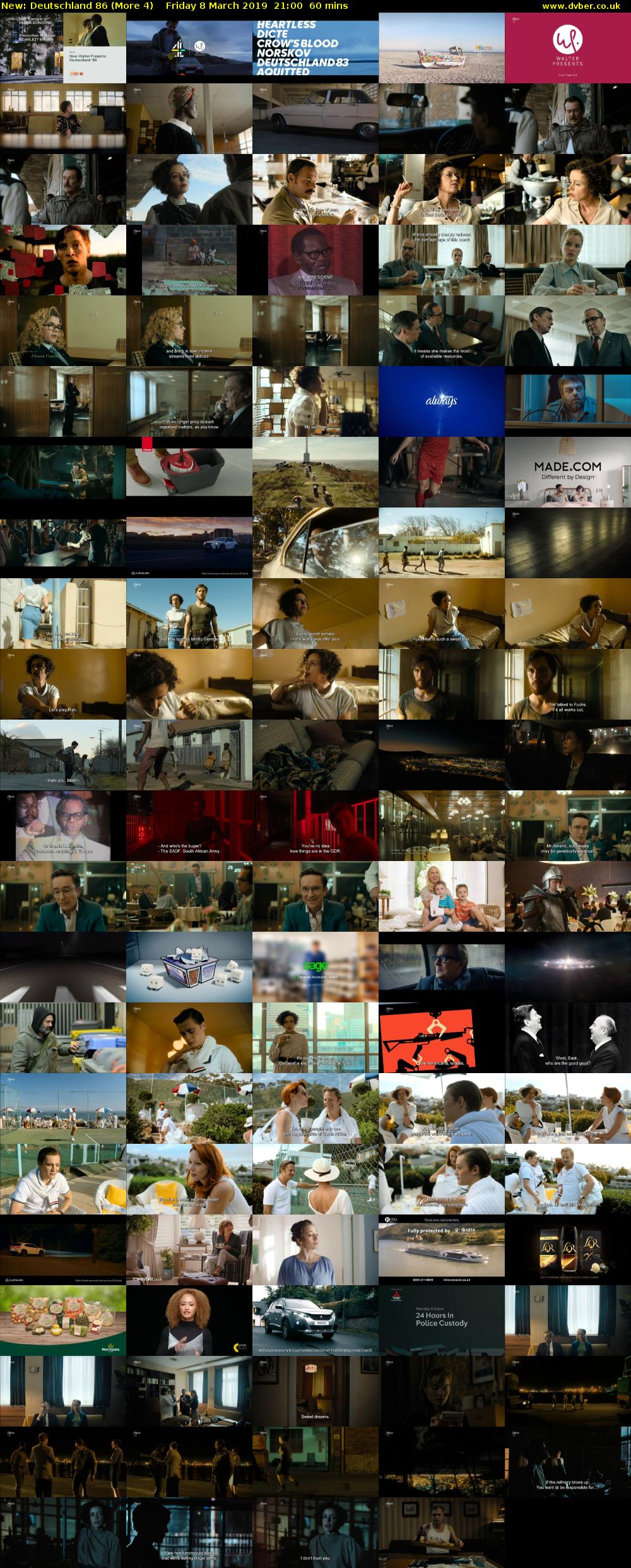 Deutschland 86 (More 4) Friday 8 March 2019 21:00 - 22:00