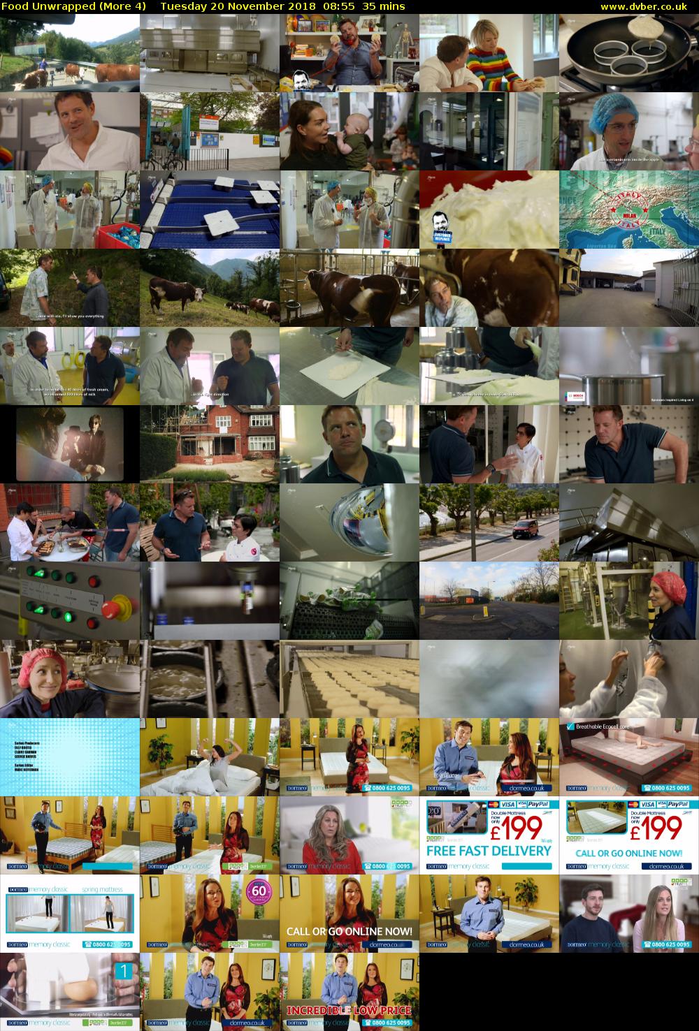 Food Unwrapped (More 4) Tuesday 20 November 2018 08:55 - 09:30