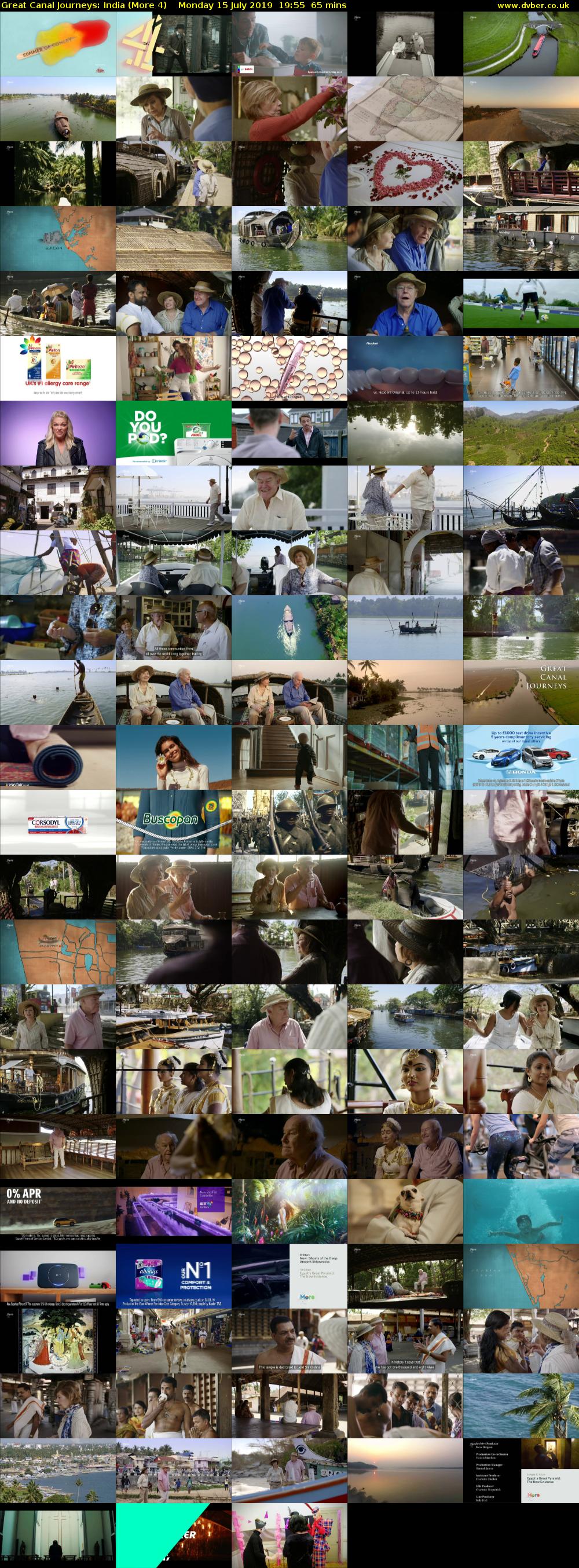 Great Canal Journeys: India (More 4) Monday 15 July 2019 19:55 - 21:00