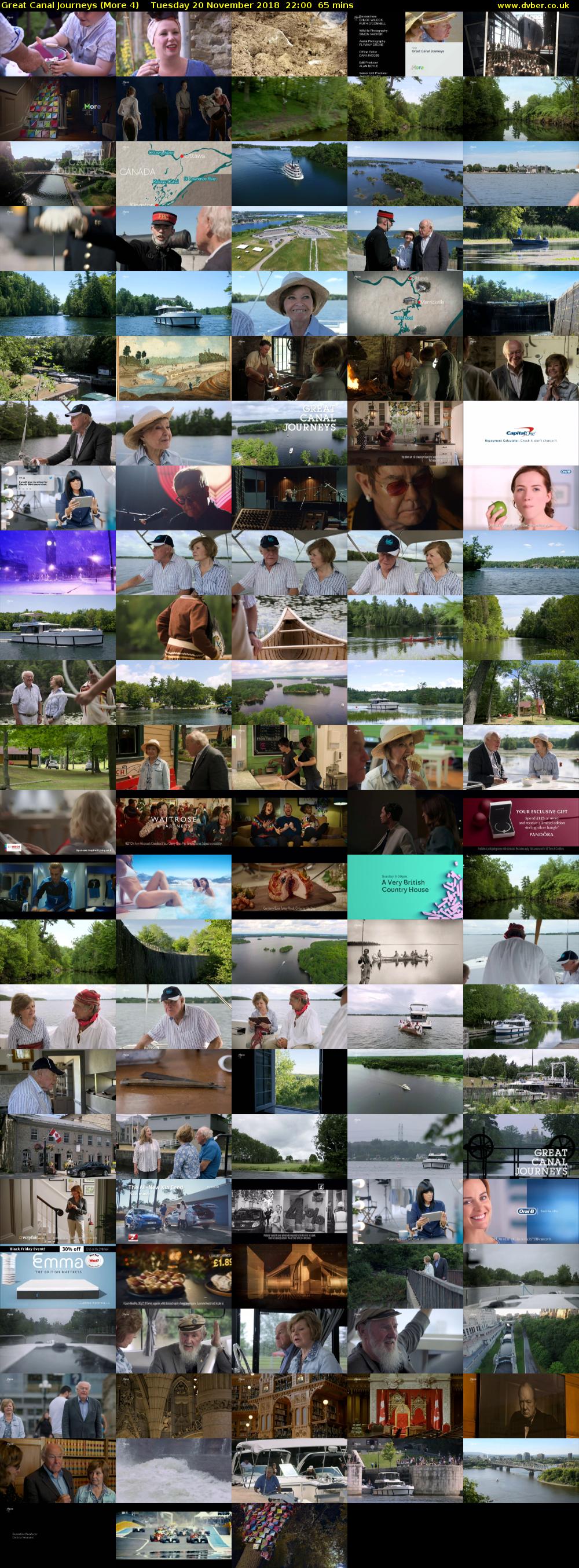 Great Canal Journeys (More 4) Tuesday 20 November 2018 22:00 - 23:05