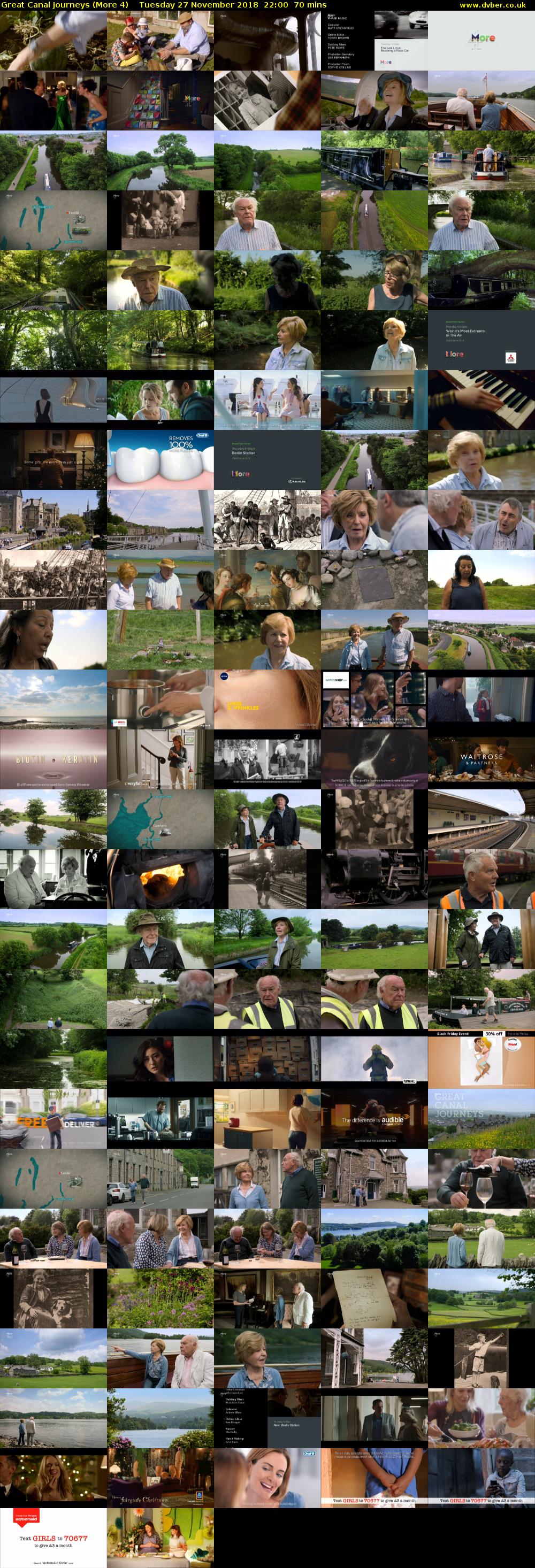 Great Canal Journeys (More 4) Tuesday 27 November 2018 22:00 - 23:10