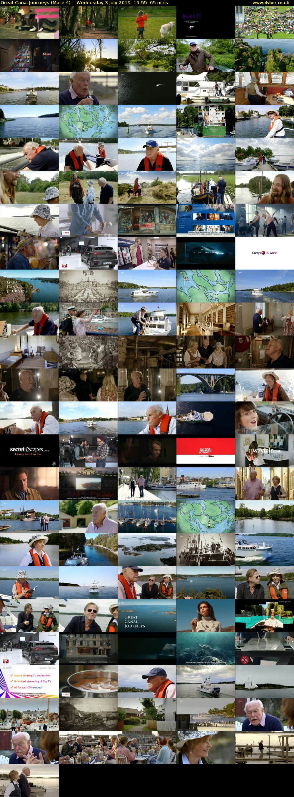 Great Canal Journeys (More 4) Wednesday 3 July 2019 19:55 - 21:00