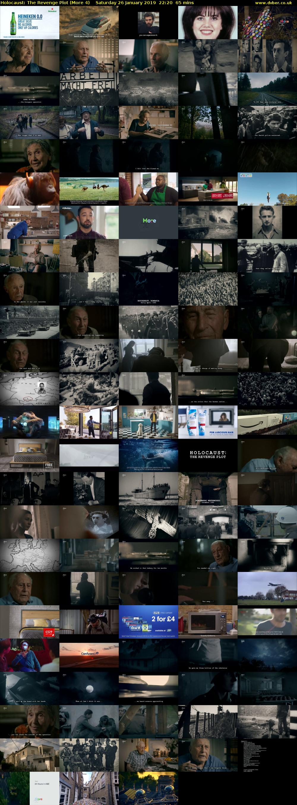 Holocaust: The Revenge Plot (More 4) Saturday 26 January 2019 22:20 - 23:25