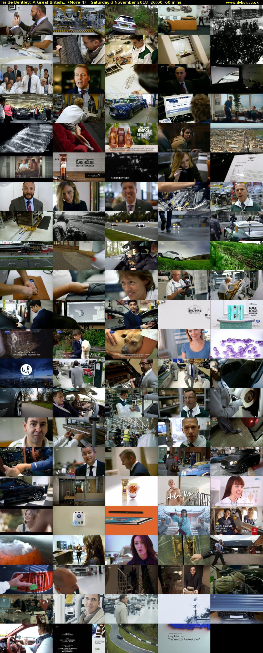Inside Bentley: A Great British... (More 4) Saturday 3 November 2018 20:00 - 21:00