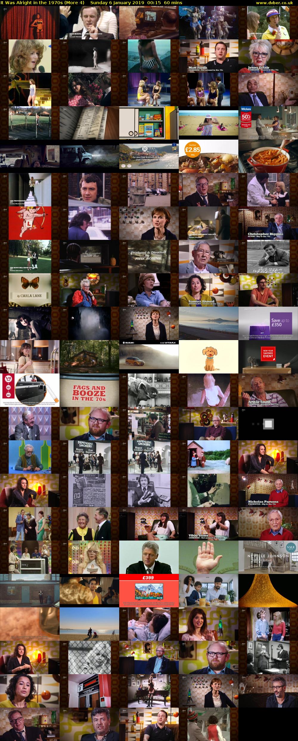 It Was Alright in the 1970s (More 4) Sunday 6 January 2019 00:15 - 01:15