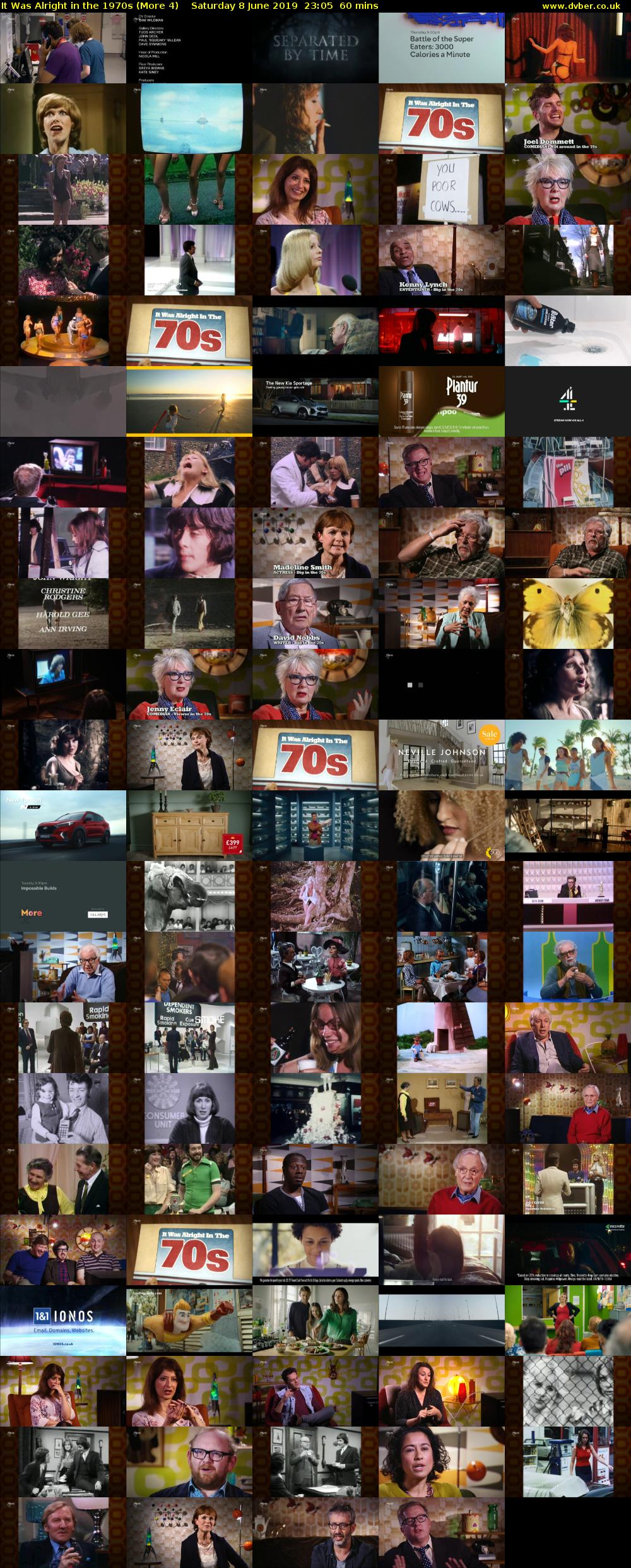 It Was Alright in the 1970s (More 4) Saturday 8 June 2019 23:05 - 00:05