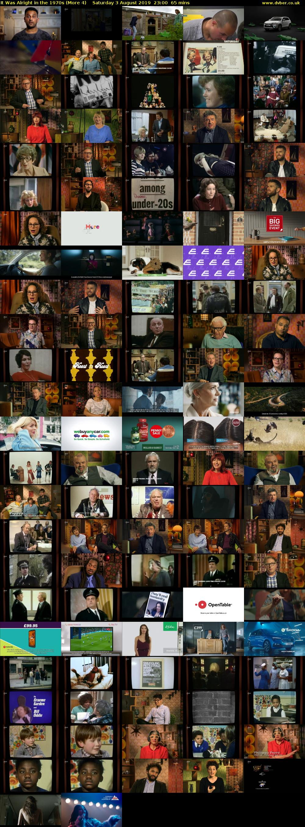 It Was Alright in the 1970s (More 4) Saturday 3 August 2019 23:00 - 00:05