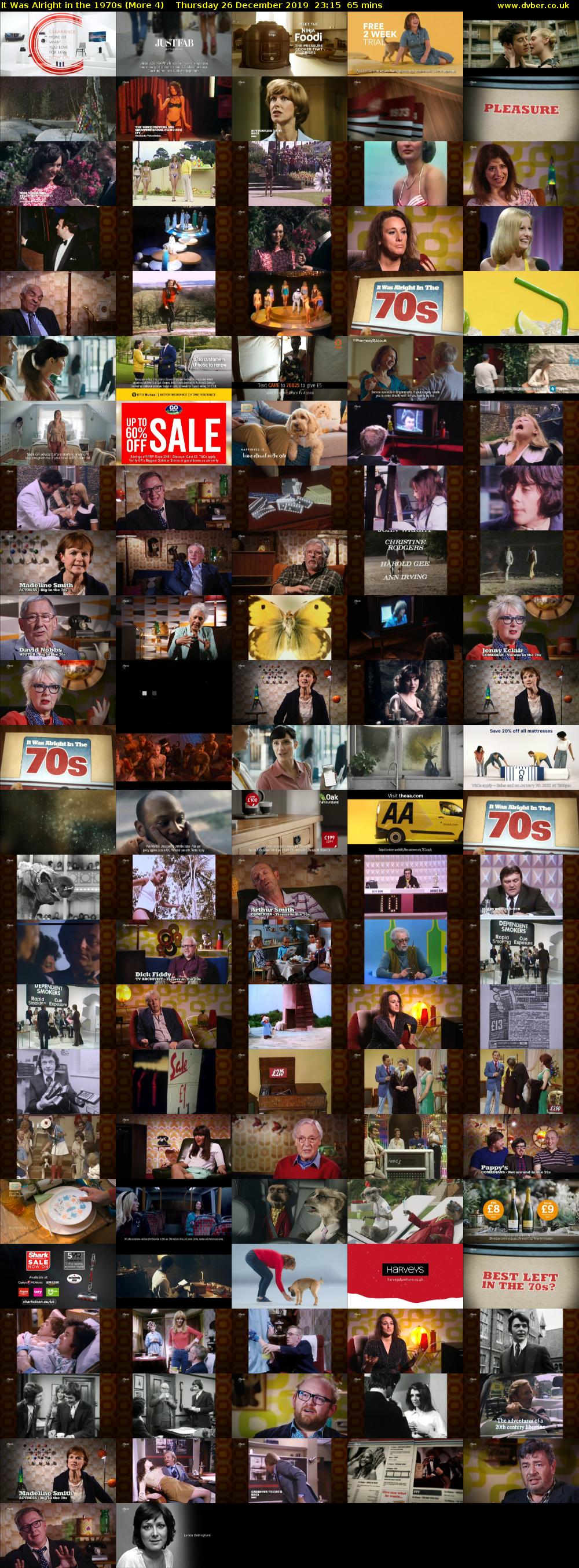 It Was Alright in the 1970s (More 4) Thursday 26 December 2019 23:15 - 00:20