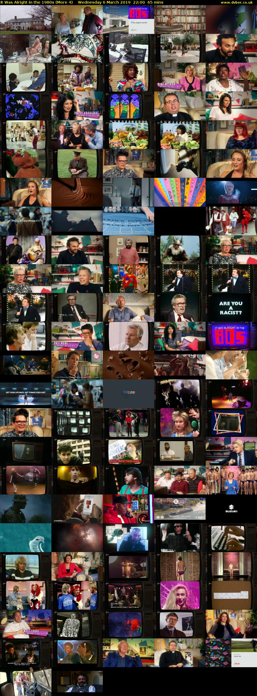 It Was Alright in the 1980s (More 4) Wednesday 6 March 2019 22:00 - 23:05