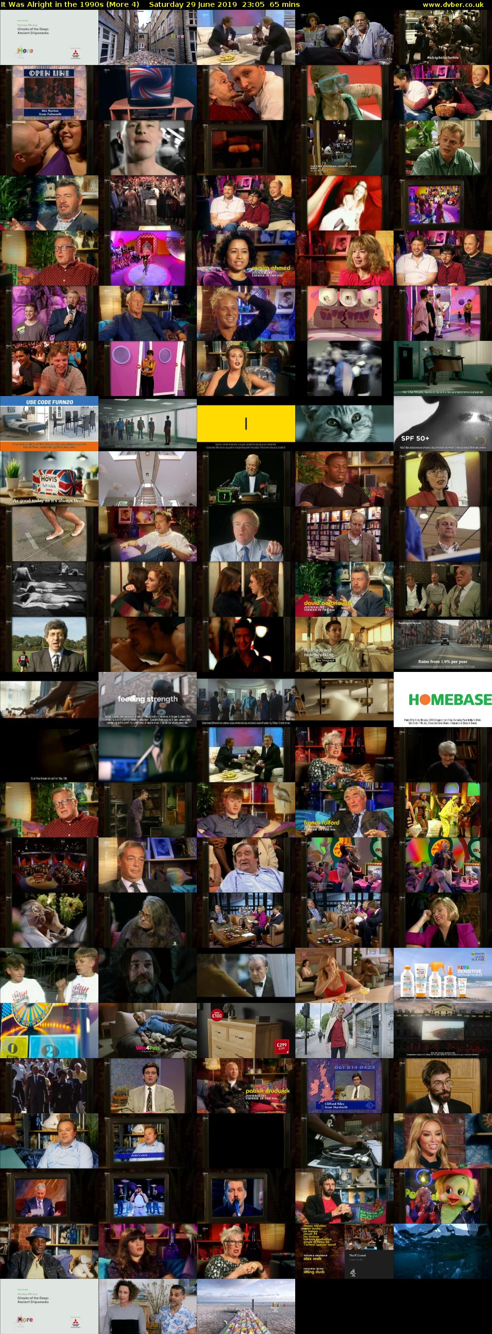 It Was Alright in the 1990s (More 4) Saturday 29 June 2019 23:05 - 00:10