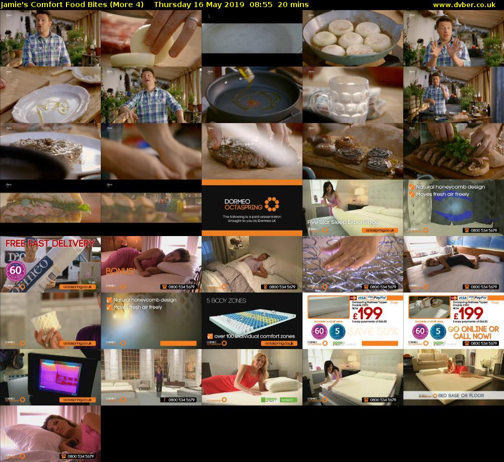 Jamie's Comfort Food Bites (More 4) Thursday 16 May 2019 08:55 - 09:15