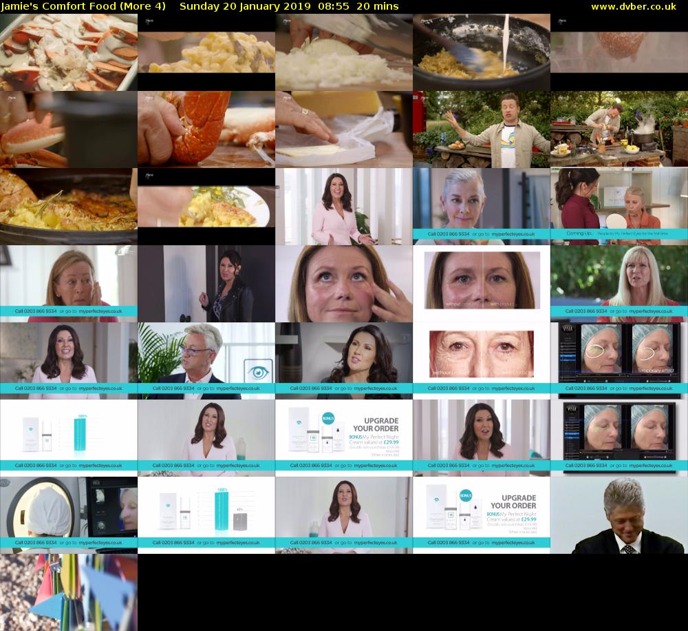 Jamie's Comfort Food (More 4) Sunday 20 January 2019 08:55 - 09:15