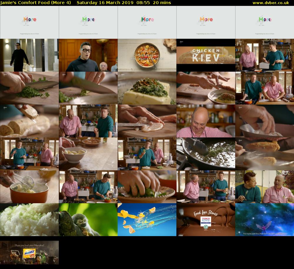 Jamie's Comfort Food (More 4) Saturday 16 March 2019 08:55 - 09:15