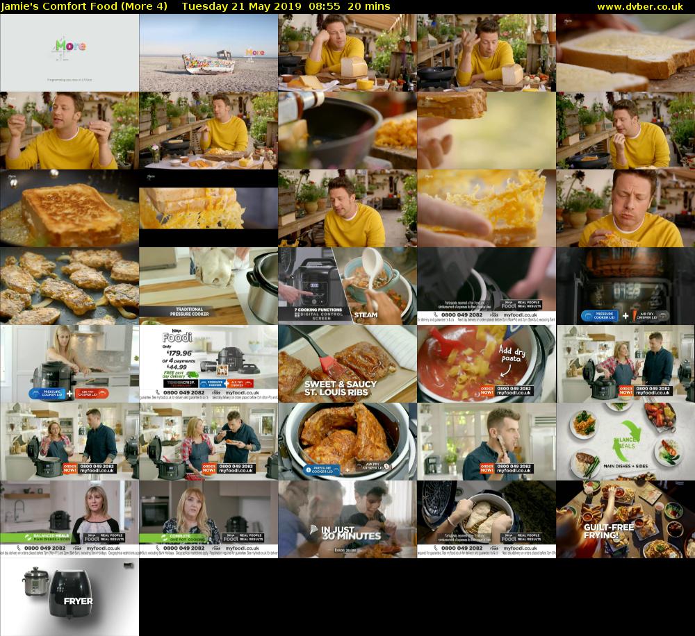 Jamie's Comfort Food (More 4) Tuesday 21 May 2019 08:55 - 09:15