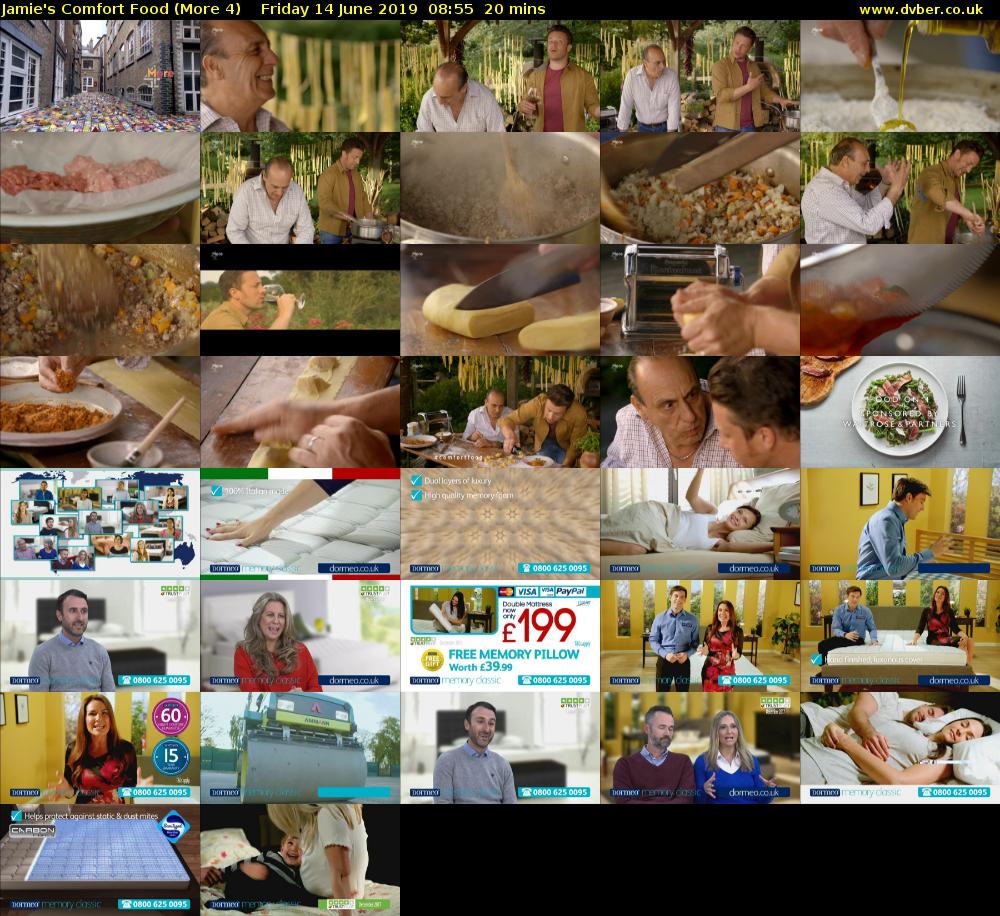 Jamie's Comfort Food (More 4) Friday 14 June 2019 08:55 - 09:15