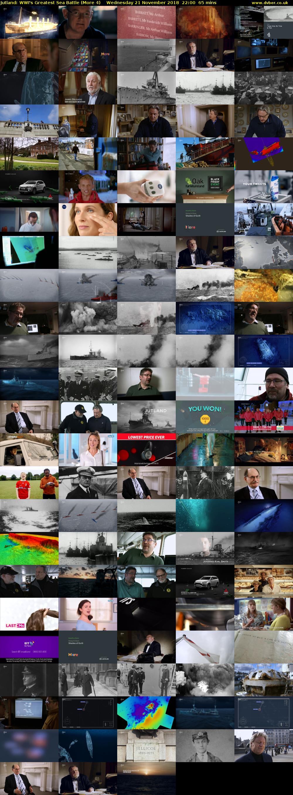 Jutland: WWI's Greatest Sea Battle (More 4) Wednesday 21 November 2018 22:00 - 23:05