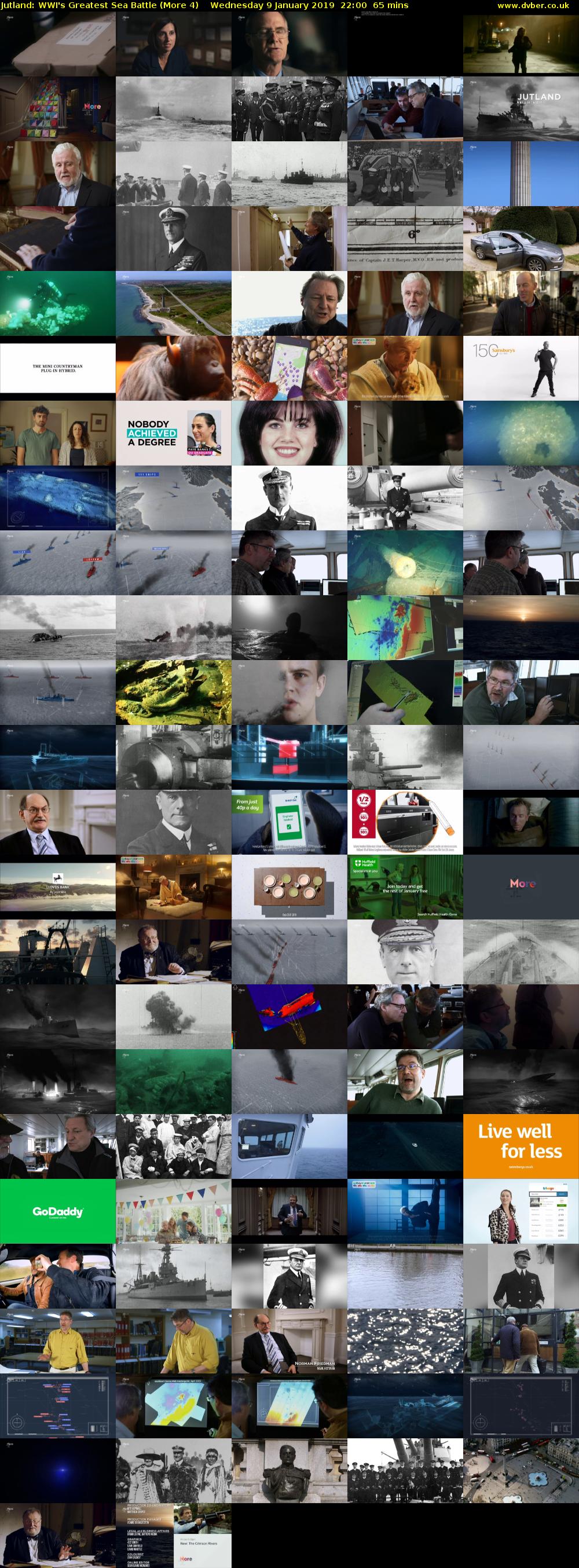 Jutland: WWI's Greatest Sea Battle (More 4) Wednesday 9 January 2019 22:00 - 23:05