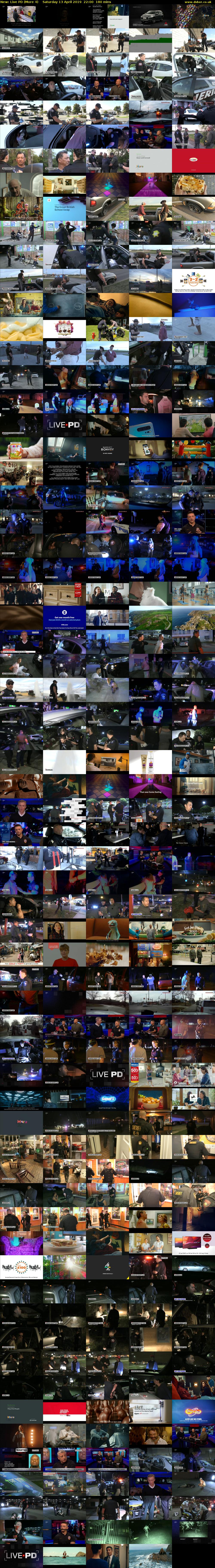 Live PD (More 4) Saturday 13 April 2019 22:00 - 01:00